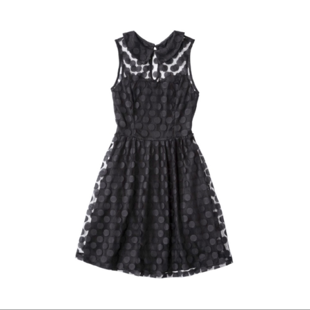 Peter Pan Collar Polka Dot Dress